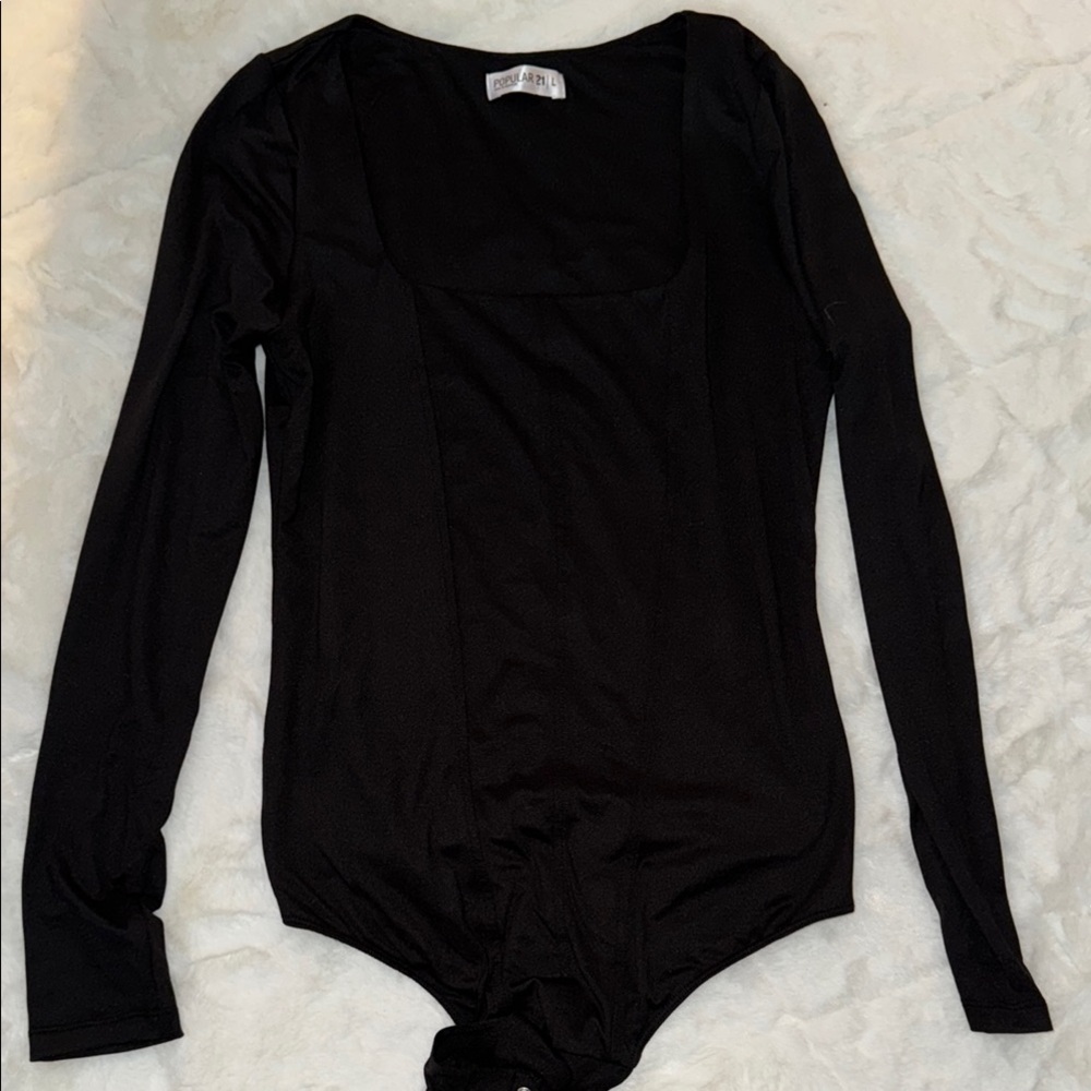 Black Long Sleeve Bodysuit